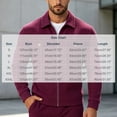 thumbnail image 6 of FRSASU Men's Waffle Knit Zip‑Up Jacket Lapel Collar Casual Coat with Gold‑Tone Button Chest Pockets Wine, 6 of 7