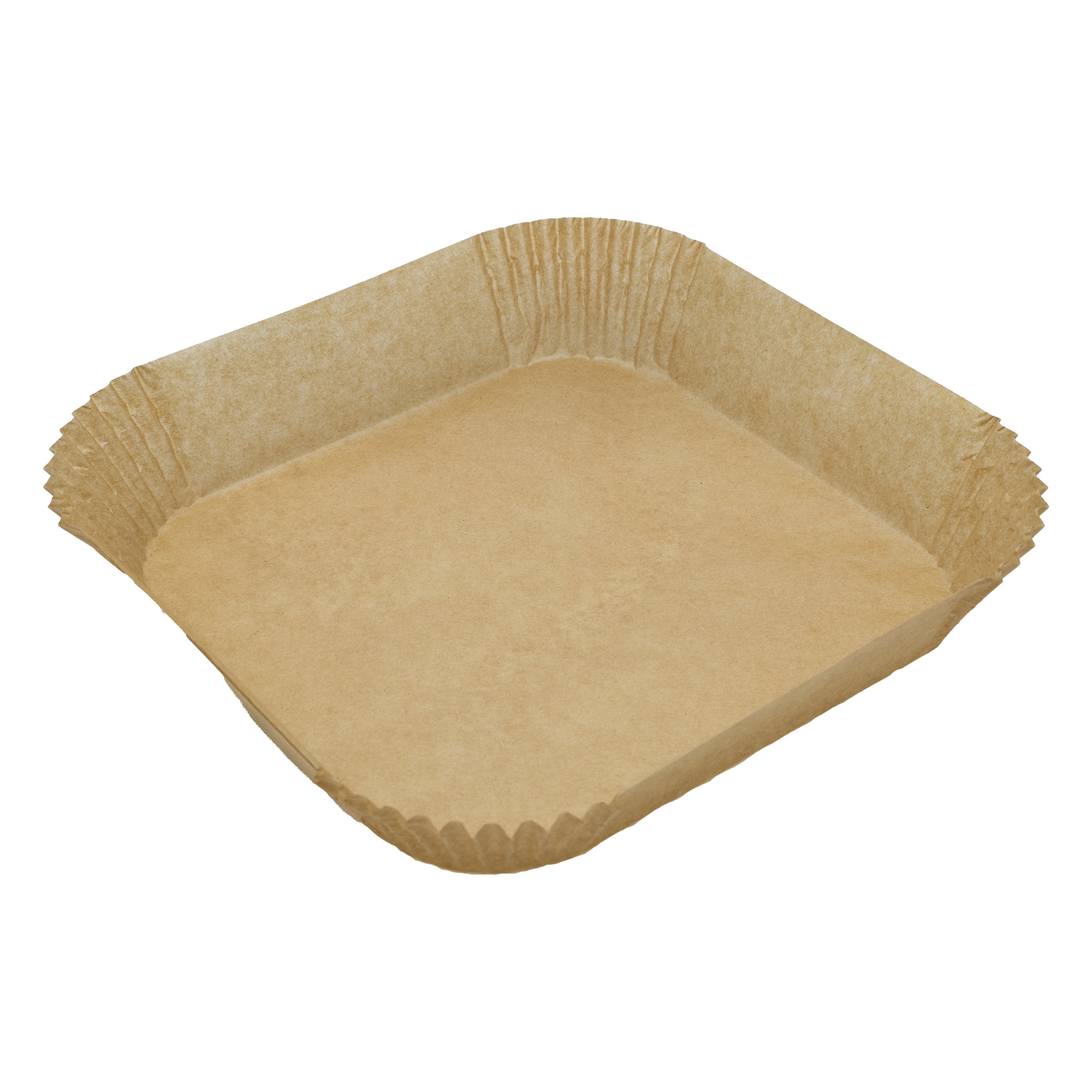Dynamic Unbleached Bowl-Shaped Air Fryer Paper Liners, 20 x 20 cm, 1,600 Sheets Total (100 Count, 16-Pack)