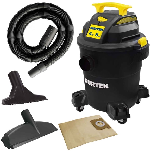 Aspiradora Seco Y Mojado Surtek 6 Galones 4HP AS506A
