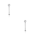 thumbnail image 3 of Justharion Platform Clock Lamps DIY Material Miniature Lamppost Station Building Layout Post Street Lights Home Decorations Toys Type7 2Set, 3 of 6