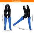 thumbnail image 2 of yeacher Blue Ratcheting Wire Crimping Tool with Multi-Function Stripper, 30J Terminal Crimper, Manual Hand Tool, ABS+Metal Construction, Compact and Lightweight Design, 2 of 7
