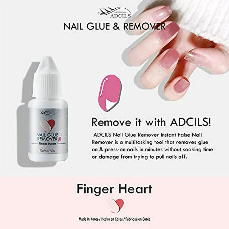 ADCILS PROFESSIONAL NAIL GLUE AND REMOVER (0.34fl oz/10ml x 3pieces)