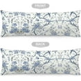 thumbnail image 5 of Chinoiserie Body Pillow Cover 20"x54" Blue and White Floral Decoration Long Pillow Cases Protector with Zipper Vintage Pillow Case Decorative Bedding Pillowcase Rectangle Cushion Covers for Bed,Sofa, 5 of 6