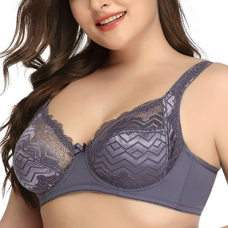 safuny Everyday Bra for Women Plus Size Large Cup Ultra Light