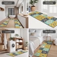thumbnail image 5 of Orange Boho Bohemia Floral Geometric Pattern Kitchen Rugs Sets Of 3,Kitchen Runner Rugs Non Skid Washable,Decorative Kitchen Floor Mats for Kitchen,Sink,Laundry,17"x30"+ 17"x47" + 17"x59", 5 of 6