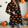 thumbnail image 6 of GaThRRgYP Women's Long Sleeve Cardigan,Women's Long Sleeve Fashion Casual Halloween Printed Blouse Coat Black XXXXXL, 6 of 7