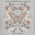 thumbnail image 2 of Junior's Lost Gods Positive Day Butterfly Graphic Tee Athletic Heather Large, 2 of 3