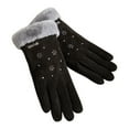 thumbnail image 2 of EARKITY Winter Gloves for Women, Warm Touchscreen Glove, Warm Thermal Gloves, Winter Warm Touchscreen Gloves, Women's Fleece Lining Texting Gloves, Fuzzy Soft Winter Gloves for Skiing in Clod Weather, 2 of 3