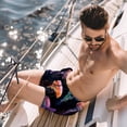 thumbnail image 2 of luoweisi Men's Beach Shorts Quick Dry Swim Trunks with Mesh Lining Colorful Jellyfish L, 2 of 5