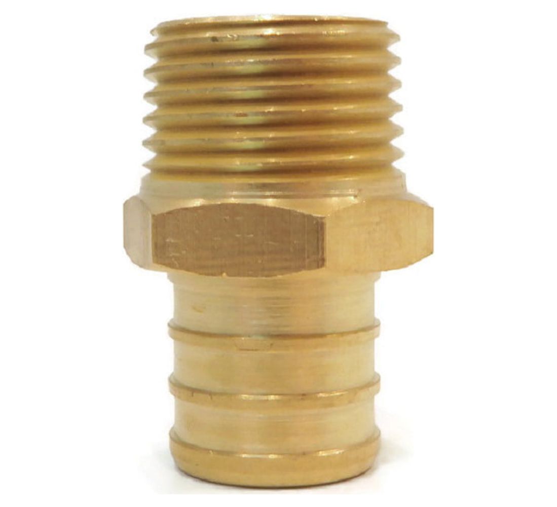 The ROP Shop | 3/4" x 1/2" Male NPT PEX Brass Lead Free Threaded Adapter Crimp Fitting For Vivo