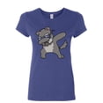 thumbnail image 1 of Tee Hunt Dabbing Dog in Glasses Women's T-Shirt Doggie Dab Pet Lovers Pup Puppy Shirt, Blue, X-Large, 1 of 5