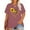 C-Pink, variant on Anbech Sunflower Plus Size T-Shirts for Women Graphic Sunflowers Print Oversize Short Sleeves T-Shirt with Round Neck