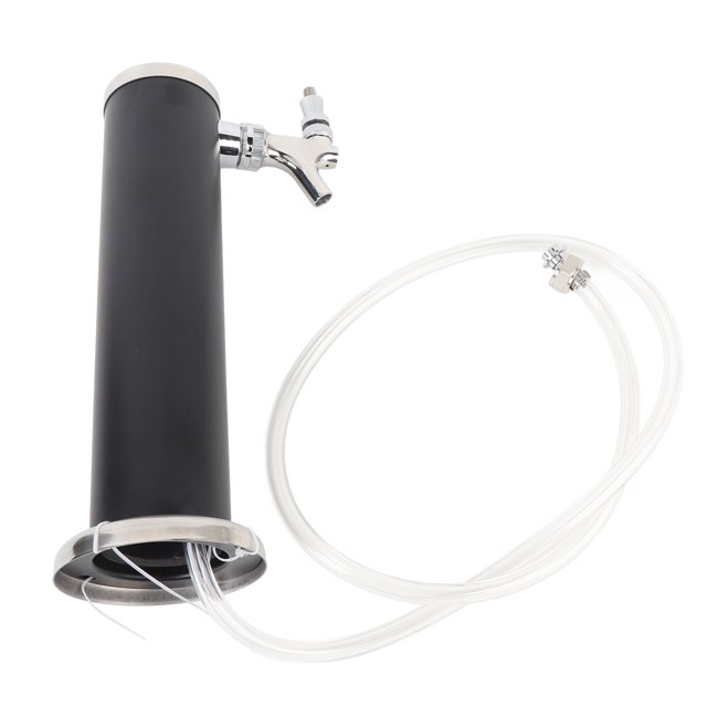 Tour de Bière en Acier Inoxydable à Robinet Unique 3 Pouces Colonne Tour de Bière Distributeur Kit pour Fêtes Pubs Restaurants