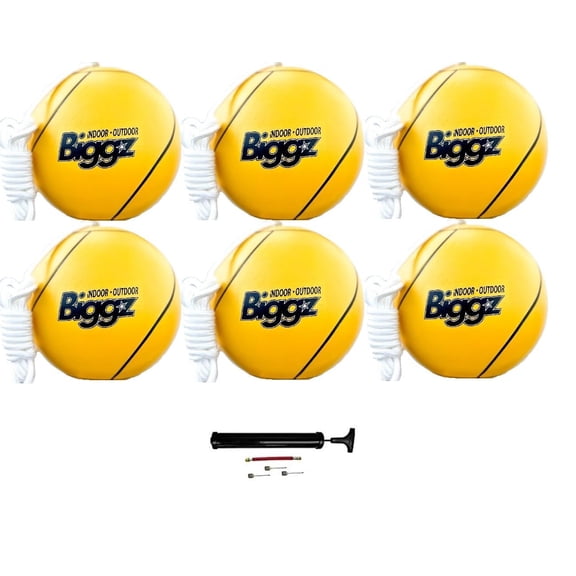 Biggz Tetherball (6 pack) with (1) Hand Pump