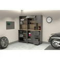 thumbnail image 2 of Inval Proforte 2-Piece 3-Drawer Garage Cabinet Set, Dark Gray and Maple, 2 of 15
