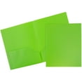thumbnail image 3 of BETTER THAN BASIC Plastic 2 Pocket School Folders, Assorted Rainbow Primary Colors, 6/Pack, 3 of 4