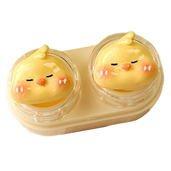 Jesscasday Hygienic Contact Lenses Storage Box with AntiSlip Tweezer Wearing Tool Splashproof Lens Holder Case for Travel Use