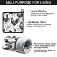 thumbnail image 7 of Black and White Rooster Kitchen Oven Mitt and Pot Holder Sets 2 Pcs for Baking, Cooking and Grilling, Heat Resistant Up To 392 °F, 7 of 7