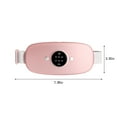 thumbnail image 3 of Abdominal Massager With 3 Vibration Modes And Heating Function 7.28 in x 3.35 in x 0.98 in White Plastic, 3 of 9