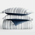 thumbnail image 5 of All Season Ultra Soft Comforter Set Lightweight Bedding in Farmhouse Stripe for Full/Queen Size by Comfort Canopy, 5 of 14