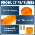 thumbnail image 4 of Perilla de Cambio de Auto Unique Bargains, Universal para Palanca de Cambios de Vehículos Automáticos y Manuales con 2 Adaptadores Acrílicos, 1 Juego Naranja 10cm, 4 of 7