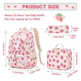 thumbnail image 2 of Soda Candy Backpacks for Girls 3pcs Kids Backpack Set with Lunch Bag Pencil Case Students Bookbag for Elementary Primary Middle School, Strawberry, 2 of 8