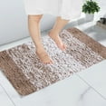 thumbnail image 7 of Non-Slip Absorbent Microfiber Bath Mat, Soft High-Grade Polyester with Rubber Backing, Machine Washable Quick Dry, 15.7x23.6in Brown for Bathroom Shower Bedroom, 7 of 7