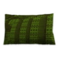 thumbnail image 1 of Ahgly Company Patterned Outdoor Rectangular Dark Forest Green Lumbar Throw Pillow, 13 inch by 19 inch, 1 of 5
