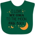 thumbnail image 3 of Inktastic I Love My Oma to the Moon and Back Boys or Girls Baby Bib, 3 of 4