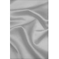thumbnail image 3 of ((#86) Hotel Quality Grommet Top, Jacquard 1 Panel Silver Gray Solid Thermal Foam Lined Blackout Heavy Thick Window Curtain Drapes Bronze Grommets 108" Length, 3 of 3