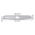 thumbnail image 2 of 10 Inch Sink Hole Cover, Deck Plate Escutcheon for 1 or 3 Hole Kitchen Faucet, Tap Hole Cover Silver, 2 of 5