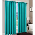 thumbnail image 1 of Leah Jacquard Rod Pocket Window Panel, Aqua, 54x84 Inches, 1 of 1