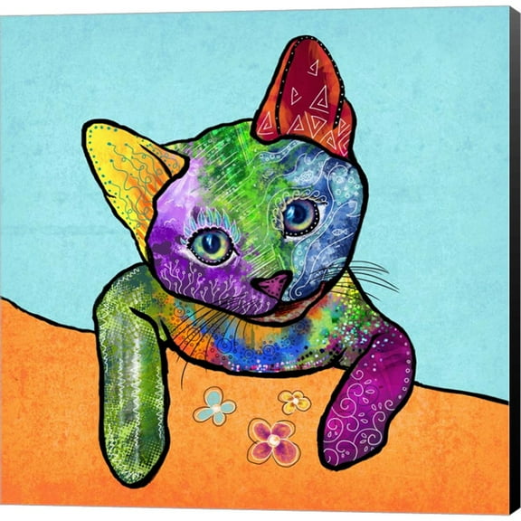 Great Art Now Colorful Pets II by Duirwaigh, Canvas Wall Art, 12W x 12H
