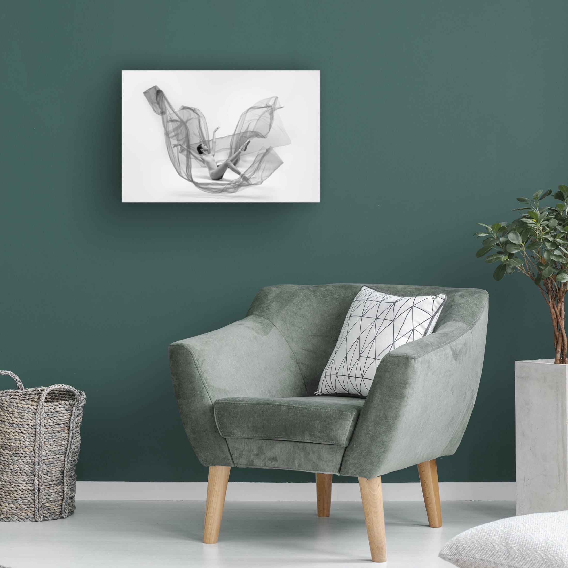 Trademark Fine Art Lisdiyanto Suhardjo Ballerina Inside The Cloth Canvas Wall Art