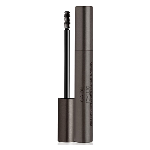 Máscara de pestañas Idyllic de alta definición para volumen y longitud - Negro de GA-DE para mujeres - Máscara de 0,3 oz