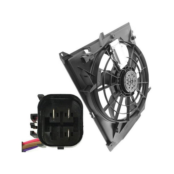Auxiliary Radiator Fan Assembly Radiator Mounted Side Compatible