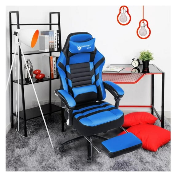Vanbow.Seat Height Adjustable Swivel Racing Office Computer Ergonomic Video Game Chair