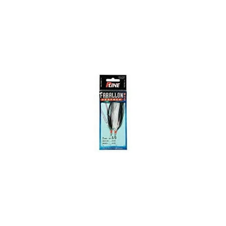UPC: 0015789010331 | P-Line FF5/0W/BLK Farallon Feather 2 HK 5/0 White/Black