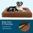 thumbnail image 6 of PETMAKER Dog Bed with Bolster, Nonslip Bottom, and Washable Cover (Brown), 6 of 6