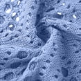 thumbnail image 6 of BSDJILFG Crochet Tops for Women 3/4 Batwing Sleeves Knit Cover Ups Sun Protection V-Neck Pullover Beach Cover Ups, 6 of 6