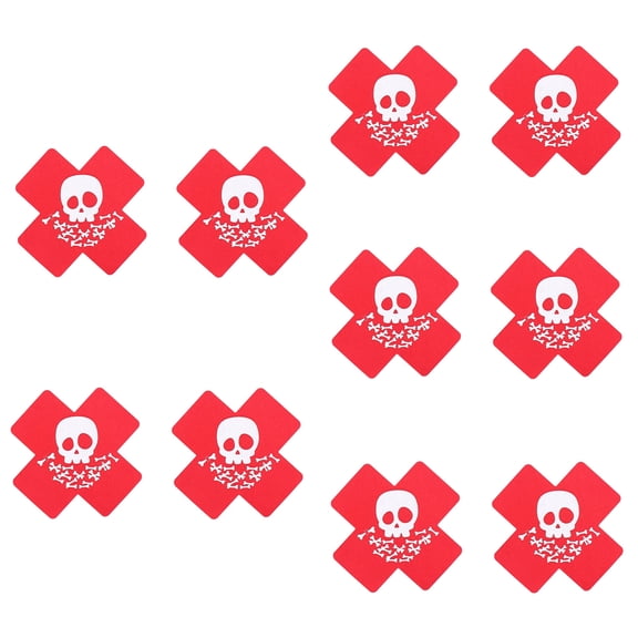 Disposables Nipple Covers,Pasties Nipple Stickers Halloween Skeleton Stickys Breast Petal,Nipple Covers for Women Girls