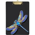 thumbnail image 1 of FMSHPON Gold Dragonfly Clipboard Hardboard Wood Nursing Clip Board and Pull for Standard A4 Letter 13x9 inches, 1 of 7