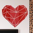 thumbnail image 1 of Gwong Decoración hogareña Espejo de acrílico del corazón geométrico espejo decorativo decorativo pegatina de pared tridimensional Gwong 21050589, 1 of 7