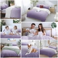 thumbnail image 6 of Purple Gradient Duvet Cover Set Twin Size Soft Lightweight Comforter Covers 4 Piece Bedding Set with 1 Duvet Cover 1 Bed Sheet & 2 Pillow Shams, 6 of 8