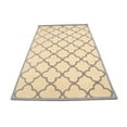 thumbnail image 2 of Cream & Taupe Trellis 5X8 Hand-Tufted Modern Rug, 2 of 11