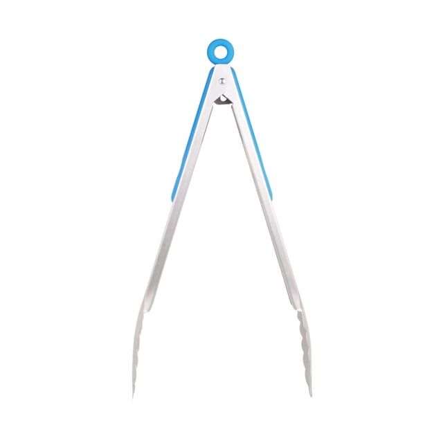 Fiudx Pinzas de Acero Inoxidable, Pinza de Cocina con Punta de Silicona Antiadherente, Herramienta para Barbacoa de Agarre Cómodo, Utensilio para Hornear de Fácil Almacenamiento, Uso Versátil En La C