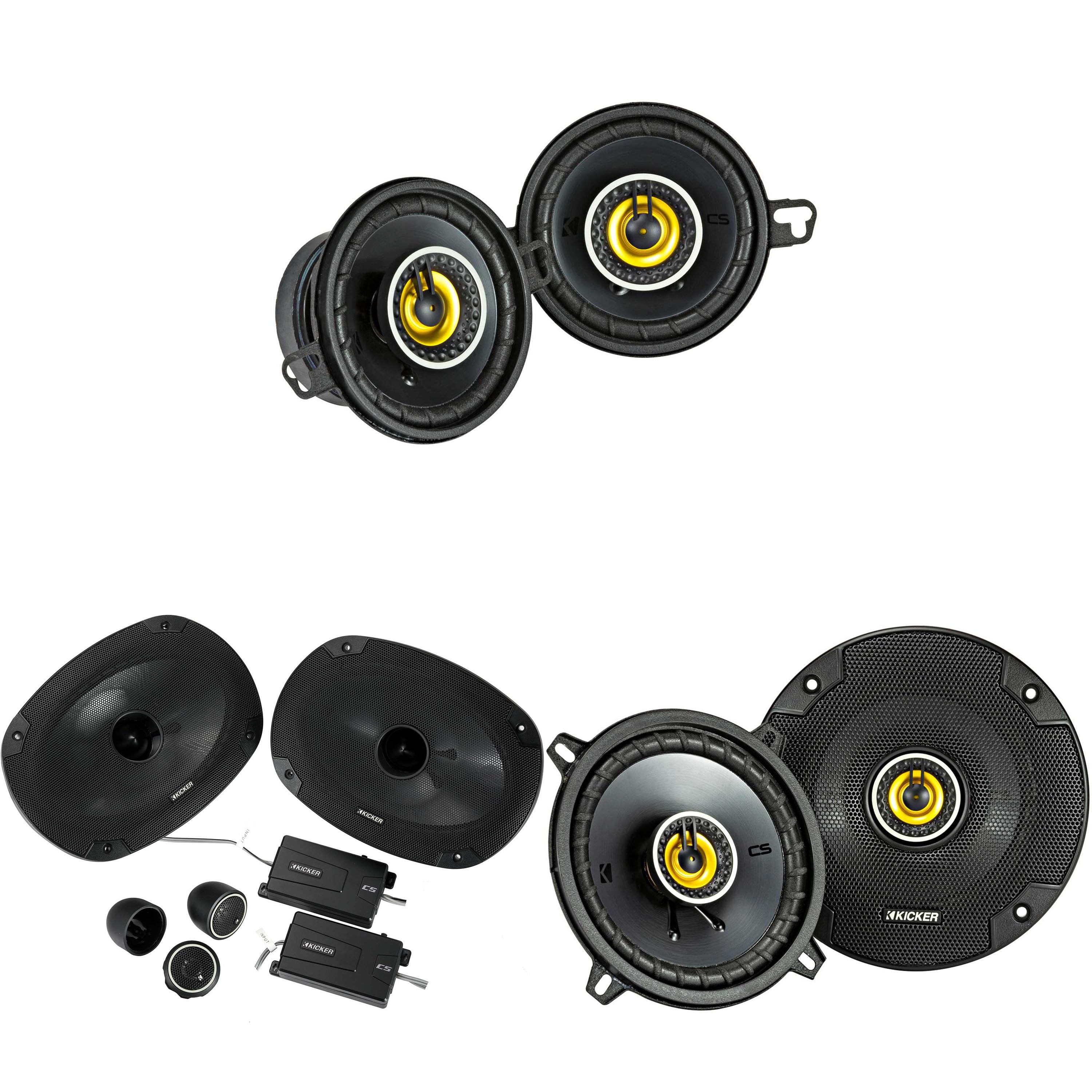 Kicker CSS65 with Speaker Installation Kit 600W Peak 6.5