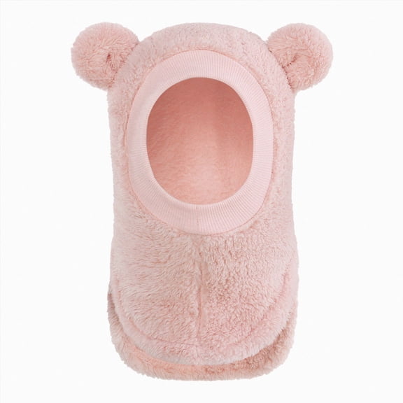 WUANDIXFA Winter Hat Toddler Beanie Hat Soft Warm Ski Skull Cap Cute Snow Cold Weather Cap for Boys Girls,Pink,6-36 Months