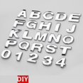 thumbnail image 3 of Pegatinas decorativas para coche, diseño de letras del alfabeto en 3D de 25 mm/45 mm, con emblema cromado, para decoración de coches, logotipos, accesorios para coches, 3 of 4
