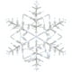 Northlight 18" Blanc LED Éclairé Flocon de Neige Fenêtre Silhouette de Noël – image 2 sur 5